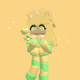 Yellow and green girl