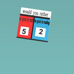 would you rather be good at math or reding