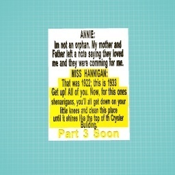 Annie Script Part 2