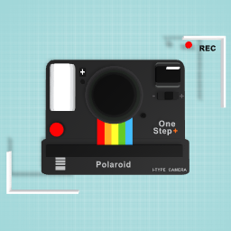 polaroid black camera