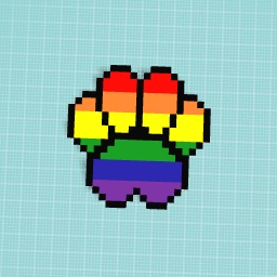 Rainbow paw