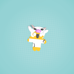 And now..a cow..pretending to be…..A MAN