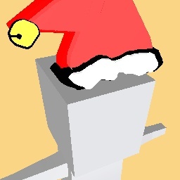 2d santa christmas hat!