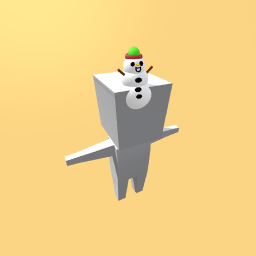 cute adorable snow man