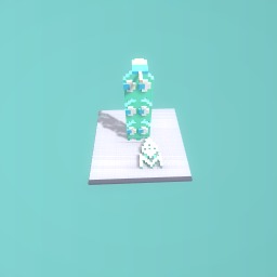 Ghost tower with iceblock on top