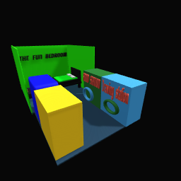 The fun bedroom