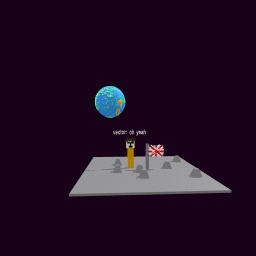 vector stuck on the moon