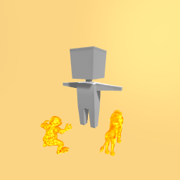 Lion and the gorilla