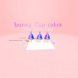 bunny cup cakes