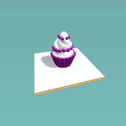 Beautiful purple cupcake