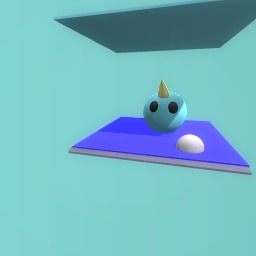 3D Narwhal Under the Sea