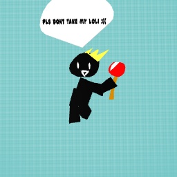 king jr with his lolipop