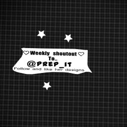 Weekly shoutout!!!