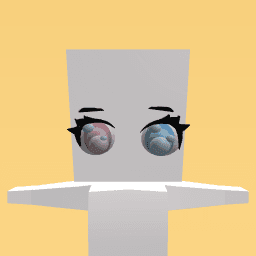 eyes - pink and blue