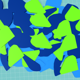 A scribled drawing