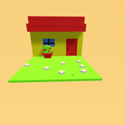 outside the little house