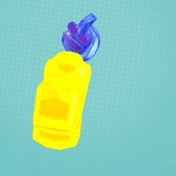 Wizard looks at golden car