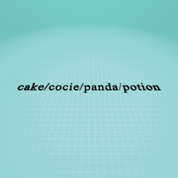 cake/cokie/panda/potion