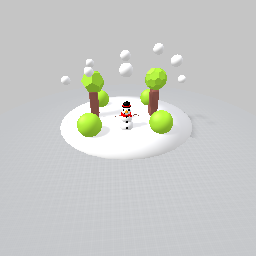Snow man bas