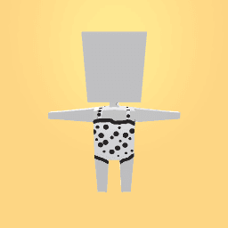 Hot White spotty one-piece