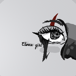 Clown girl eye