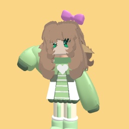 Cute Green girl- 1000 likes for free 