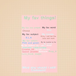 My opinon!