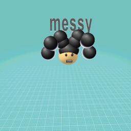 girl with messy hair