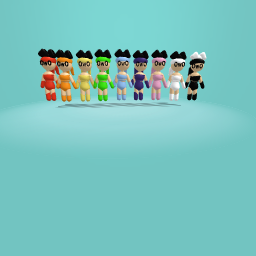 Glove girls- rainbow