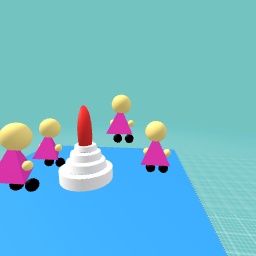 Girls jumping around the water