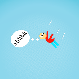 Falling man from the sky