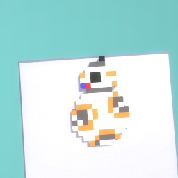 BB8 (star wars) pixelart