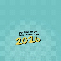 happy new year and thank you