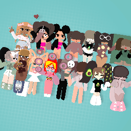 all the drawing i made of the ppl i made that i follow