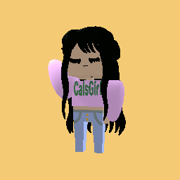 CalsGirl crop top black hair