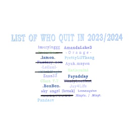 list of who quit in 2023/2024