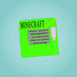 Minecraft playing game