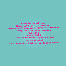 1st verse in this is what it sounds like