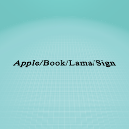Apple/Book/Lama/Sign