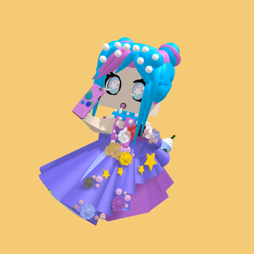 Blue,pink and purple