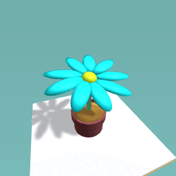 The blue flower