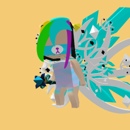 neon night with earings