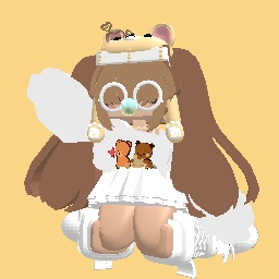 Cute bear girl