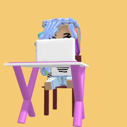 cute hard working pasta girl