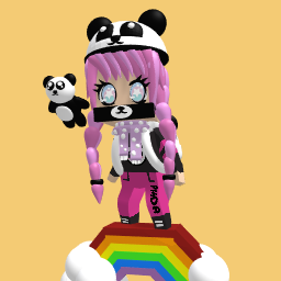 Panda girl look