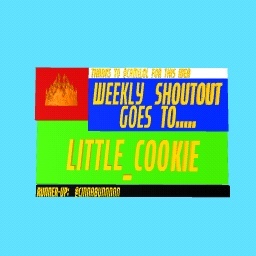 The first ever weekly shoutout on my account