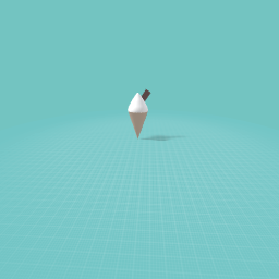 vanilla ice cream with chocalate flake