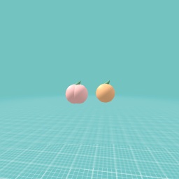 Peach and orange