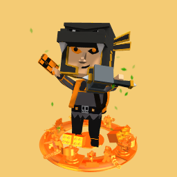 the black and orange boy