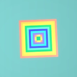 Rainbow square 2 sized block